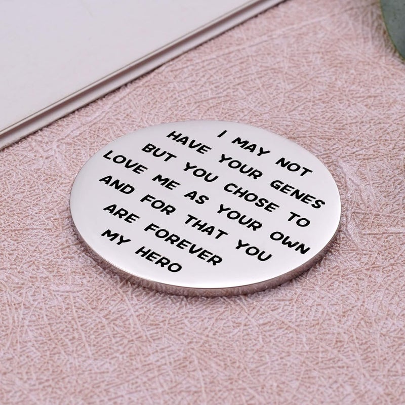 Aesnefe Pocket Hug Token Inspirational Reminder Gifts Mental Health Thinking of You Gift Self Love with PU Leather Keychain - Image 3